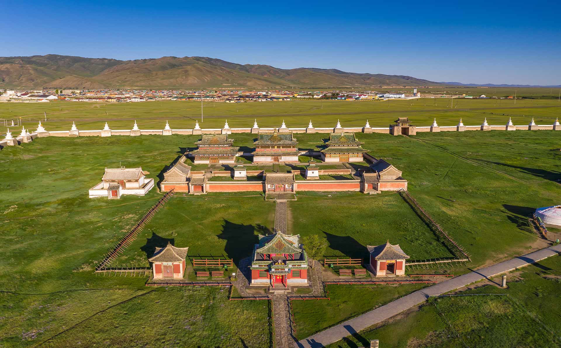 Located in Orkhon Valley, Erdenezuu is the oldest Buddhist temple in Mongolia.